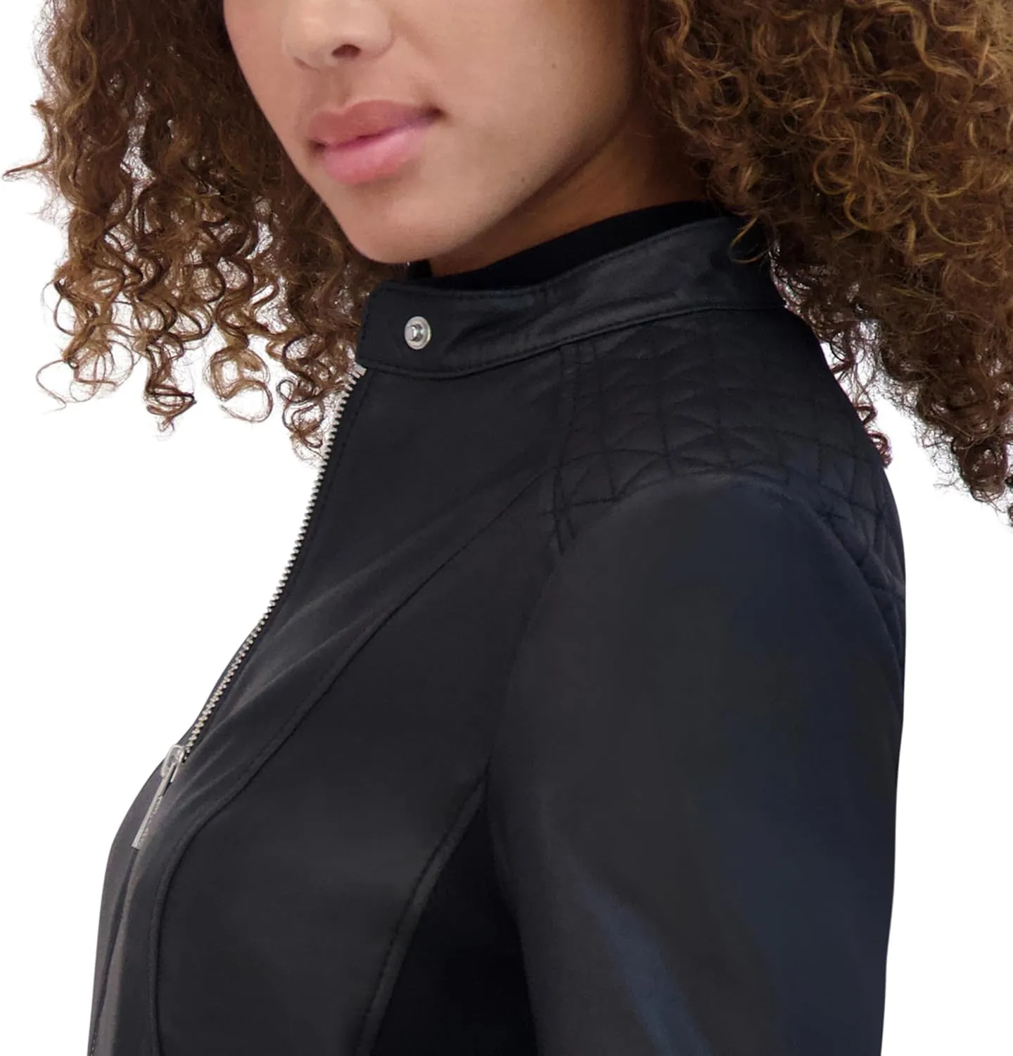 Andrew Marc Women's Glenbrook Leather Racer Jacket