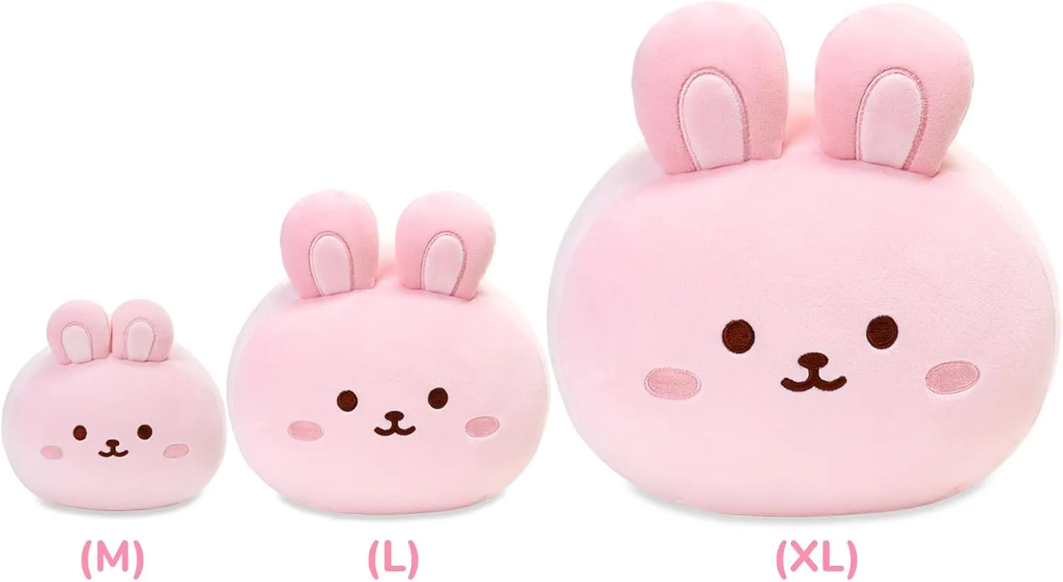 Anirollz Stuffed Animal Plush Toy – 15" Large Plush Doll | Soft, Squishy, Cute, Comfort, Safe | Birthday Gift Pillow with Cute Character Pink Bunny Rabbit Bunniroll