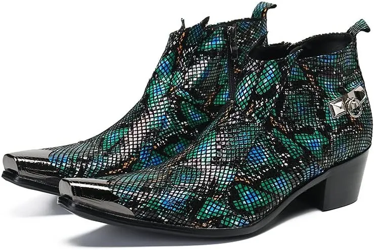 Ankle Boots For Men Club Party For Office Pure Leather The First Layer Of Cowhide