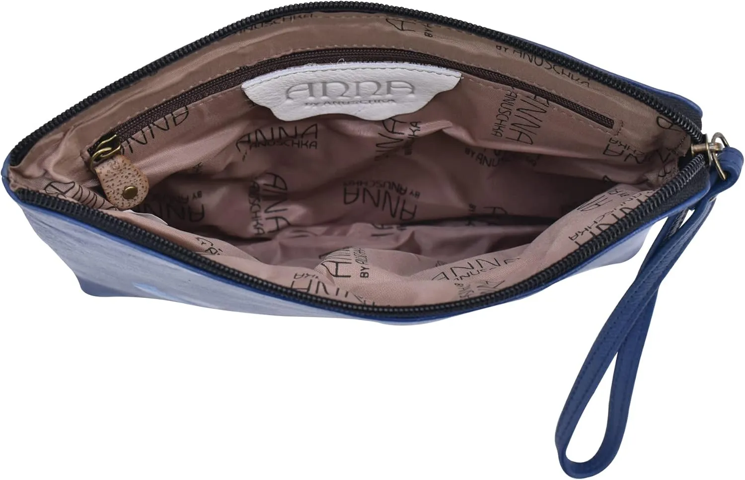 Anna by Anuschka Women's Hand Painted Genuine Leather Wristlet Clutch