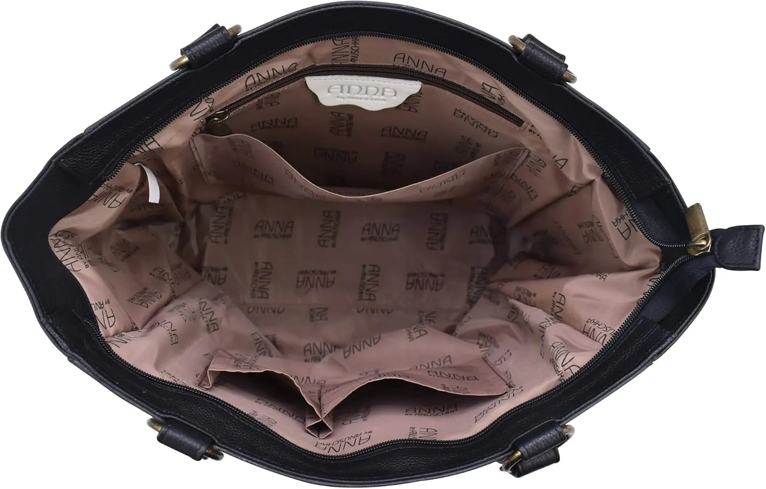 Anna by Anuschka Women's Original Genuine Leather Hand-Painted Large Shoulder Tote - Leather Handbag for Women