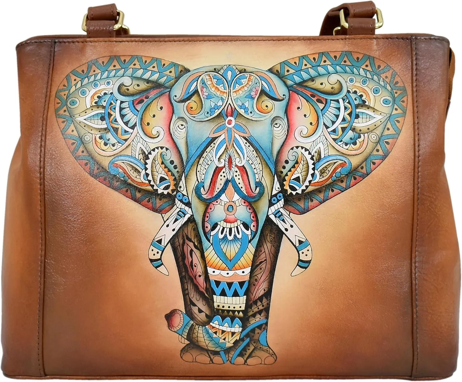 Anuschka Women’s Hand-Painted Genuine Leather Medium Everyday Tote