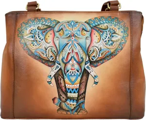 Anuschka Women’s Hand-Painted Genuine Leather Medium Everyday Tote