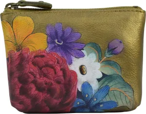 Anuschka Women’s Leather Coin Purse | Genuine Soft Leather | Hand-painted Original Art
