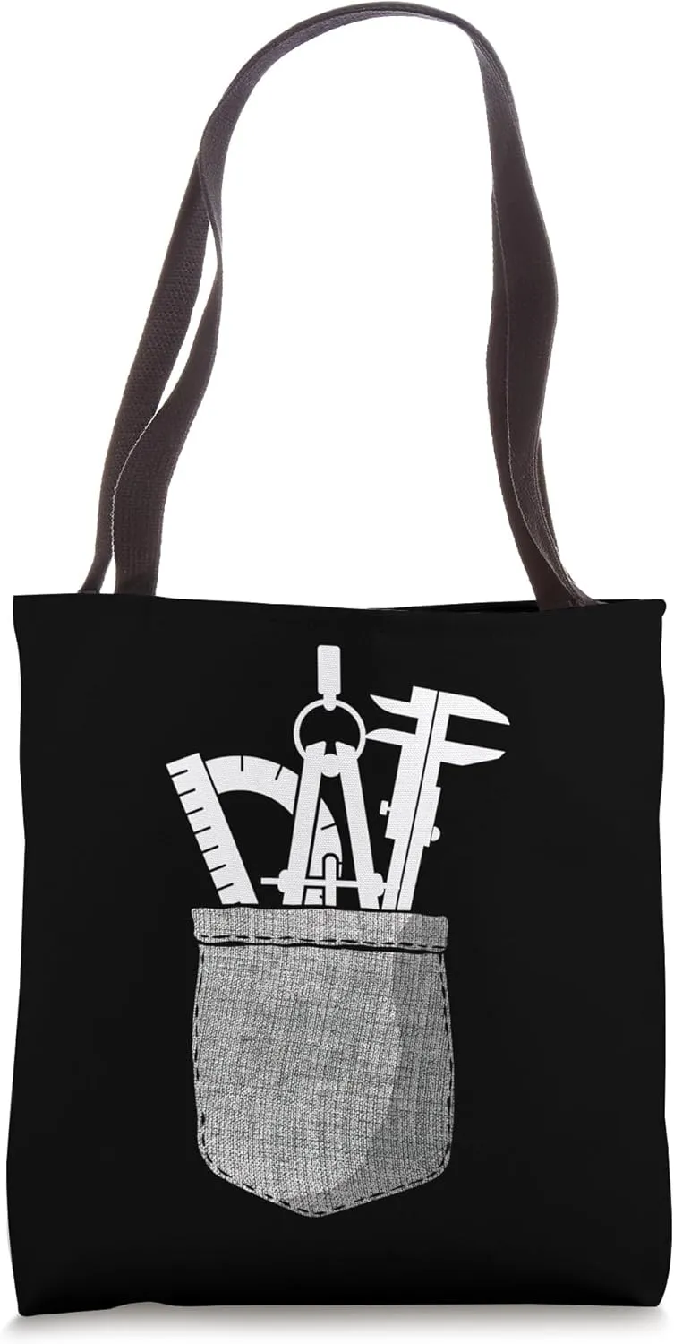 Architect Student Architecture Pocket Tote Bag