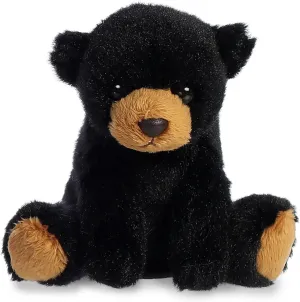 Aurora® Adorable Shoulderkins™ Blake Bear™ Stuffed Animal - On-The-Go Fun - Interactive Play - Black 4.5 Inches