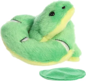 Aurora® Adorable Shoulderkins™ Emerald Boa Snake Stuffed Animal - Adorable Buddy That Can Go Everywhere with You - Perfect for Kids 3  Years and Costumes - 4 Inches