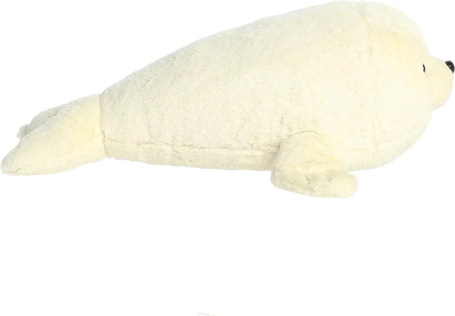 Aurora® Adorable Super Flopsie™ Baby Harp Seal Stuffed Animal - Playful Ease - Timeless Companions - White 30 Inches