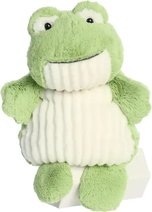 Aurora® Cuddly Huggle Pals Fuzzy Frog™ Stuffed Animal - Weighted Comfort - Endless Snuggles - Green 12.5 Inches