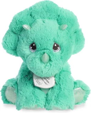 Aurora® Inspirational Precious Moments™ Tracey Triceratops Stuffed Animal - Cherished Memories - Enduring Comfort - Green 8.5 Inches