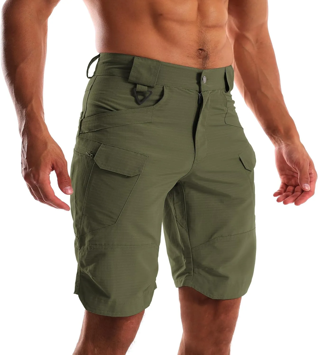 AUTIWITUA Men's Waterproof Tactical Shorts Outdoor Lightweight Quick Dry Breathable Hiking Fishing Cargo Shorts