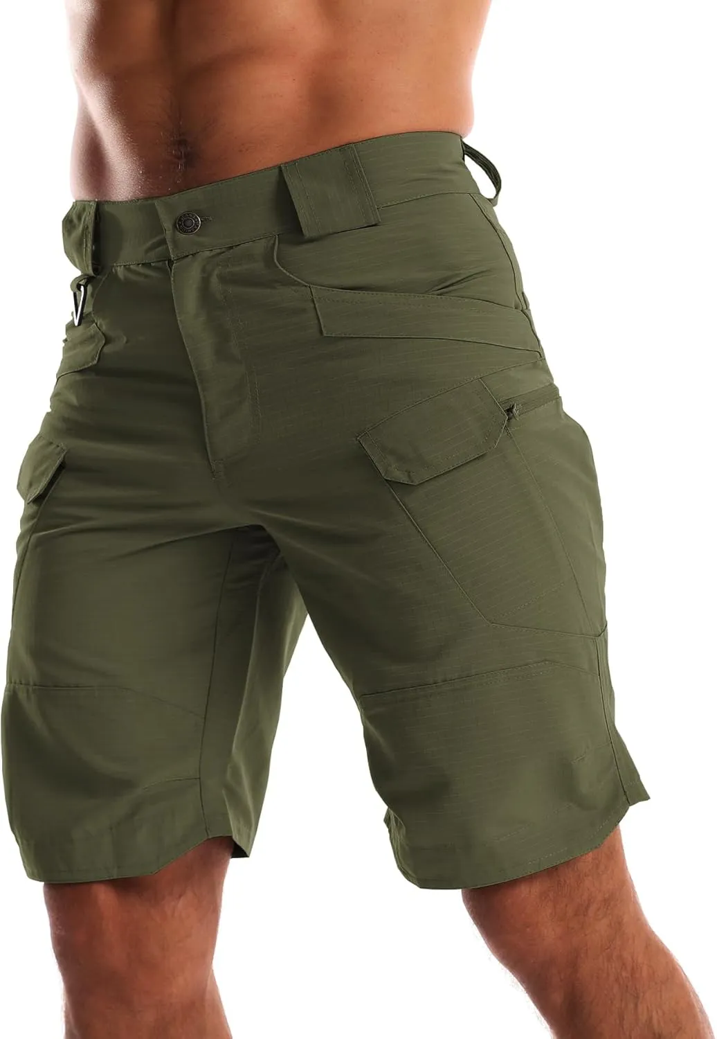 AUTIWITUA Men's Waterproof Tactical Shorts Outdoor Lightweight Quick Dry Breathable Hiking Fishing Cargo Shorts