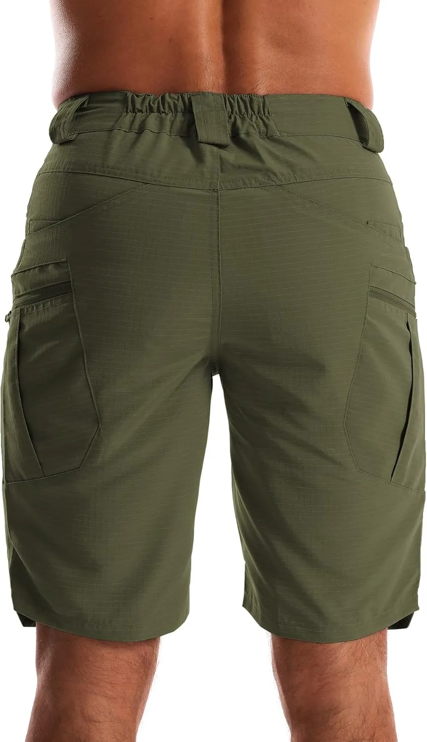 AUTIWITUA Men's Waterproof Tactical Shorts Outdoor Lightweight Quick Dry Breathable Hiking Fishing Cargo Shorts