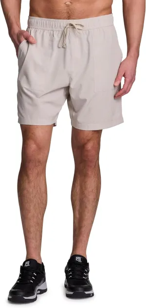 Avalanche Men's Hiking Short 7" Lightweight Woven Shorts with Pockets Elastic Waist Breathable Quick Dry Shorts for Workouts