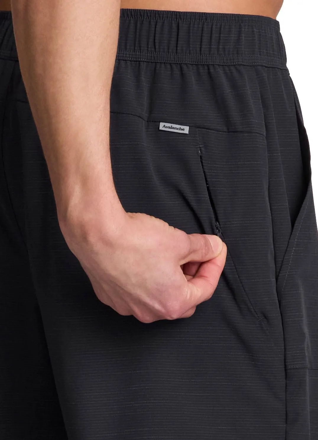 Avalanche Men's Hiking Short 7" Lightweight Woven Shorts with Pockets Elastic Waist Breathable Quick Dry Shorts for Workouts