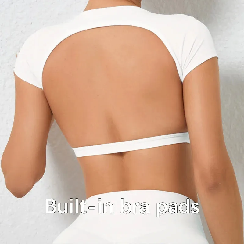 Backless gym top