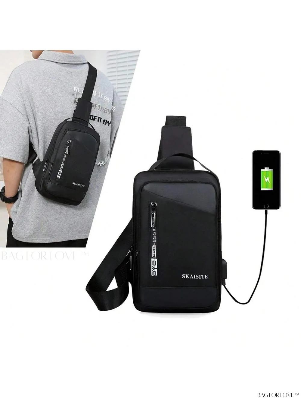 BagForLove - Nylon Multifunctional Bag with Crossbody Design and Large Capacity