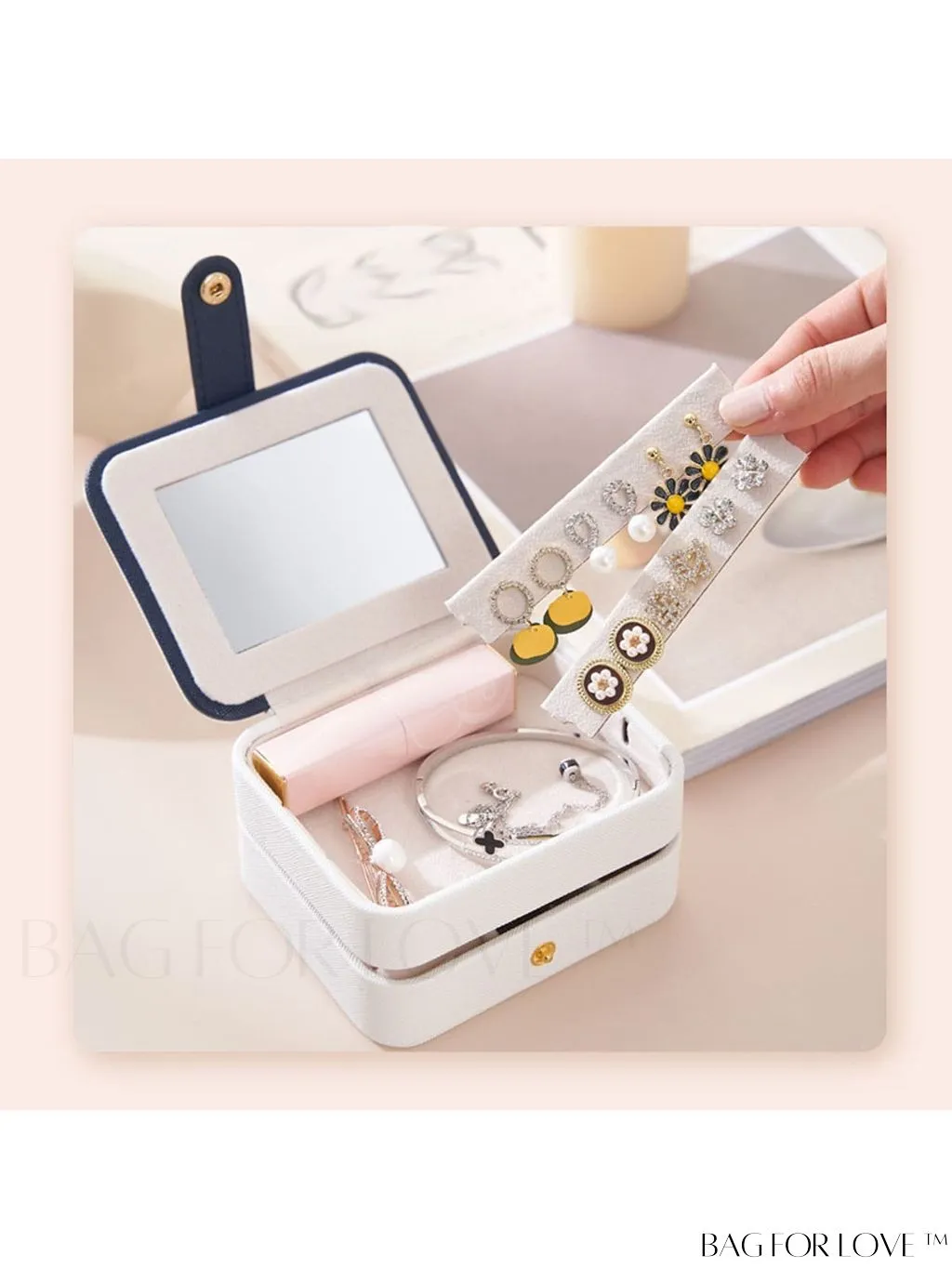 BagForLove - Portable Multi-Layer Jewelry Storage Box for Travel - 1pc