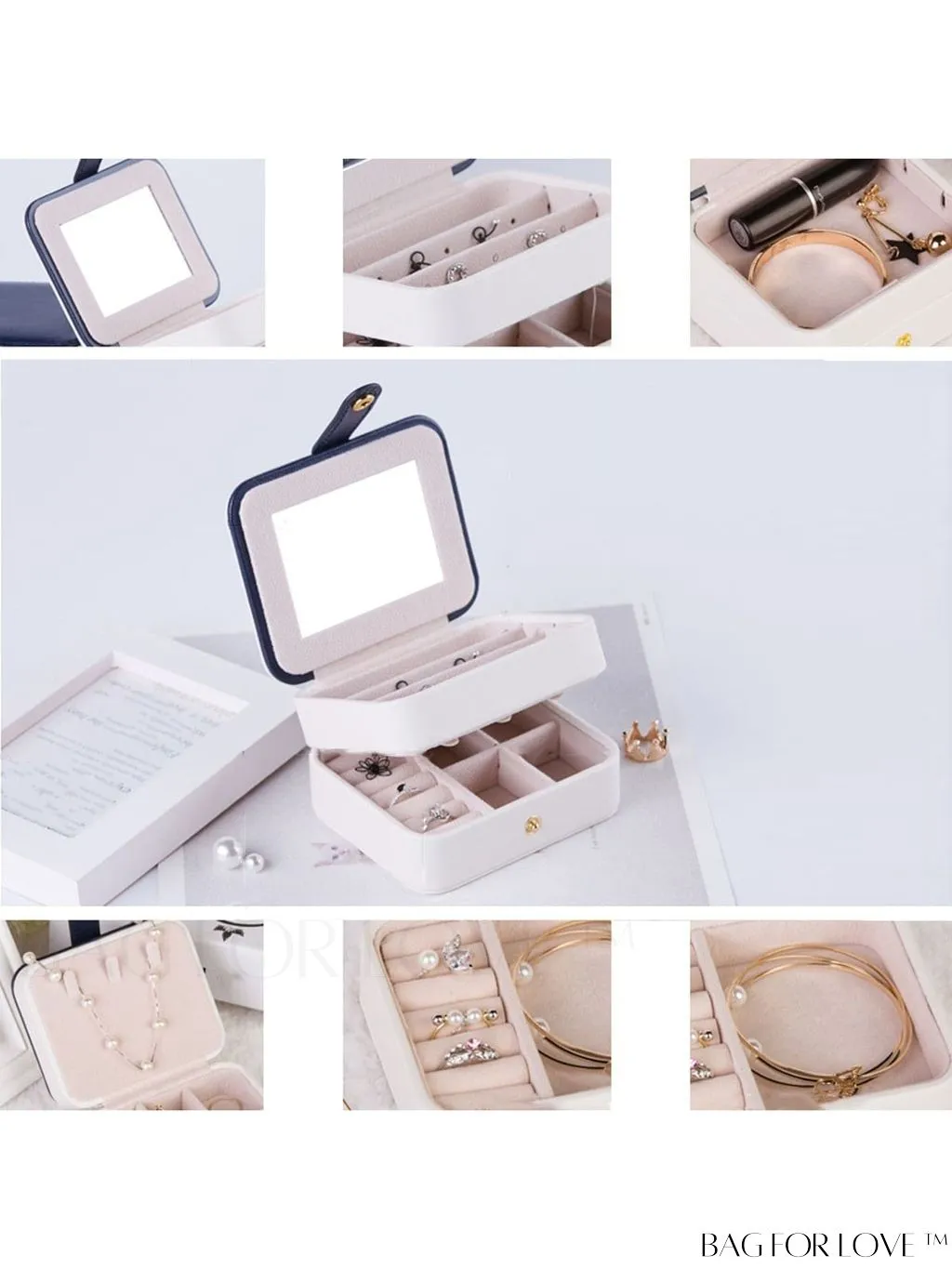 BagForLove - Portable Multi-Layer Jewelry Storage Box for Travel - 1pc