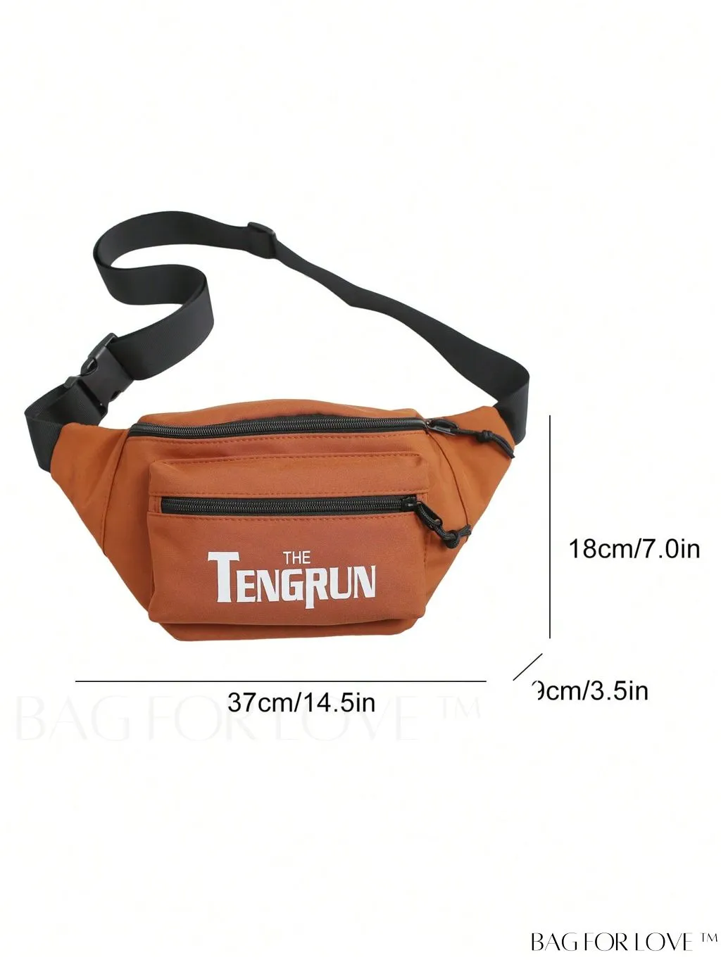 BagForLove - Premium Adjustable Strap Fanny Pack with Graphic Design and Convenient Zipper Release