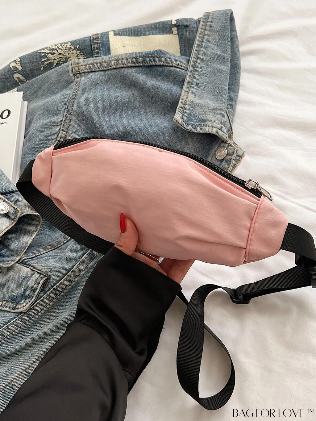 BagForLove - Stylish & Practical Medium Zipper Waist Bag for Outdoor Sports - Minimalist Design