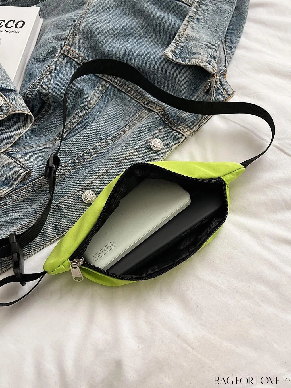 BagForLove - Stylish & Practical Medium Zipper Waist Bag for Outdoor Sports - Minimalist Design
