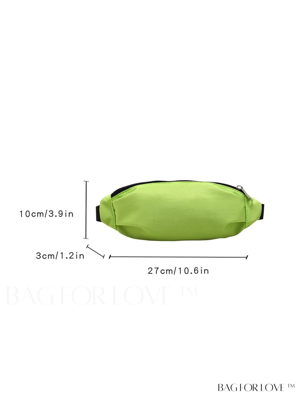 BagForLove - Stylish & Practical Medium Zipper Waist Bag for Outdoor Sports - Minimalist Design