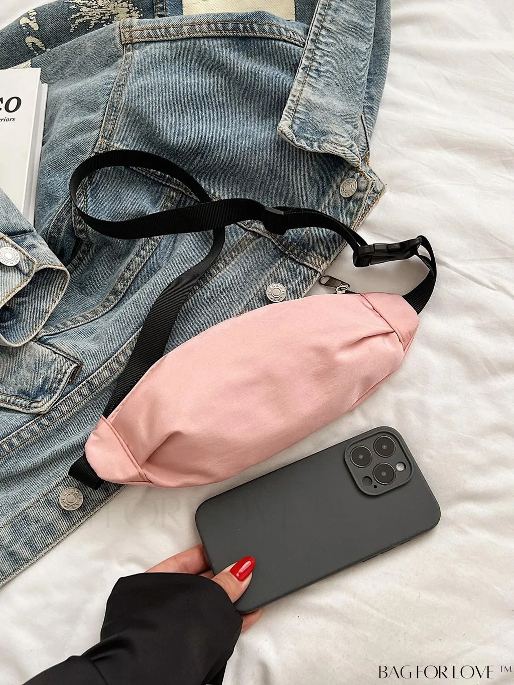 BagForLove - Stylish & Practical Medium Zipper Waist Bag for Outdoor Sports - Minimalist Design