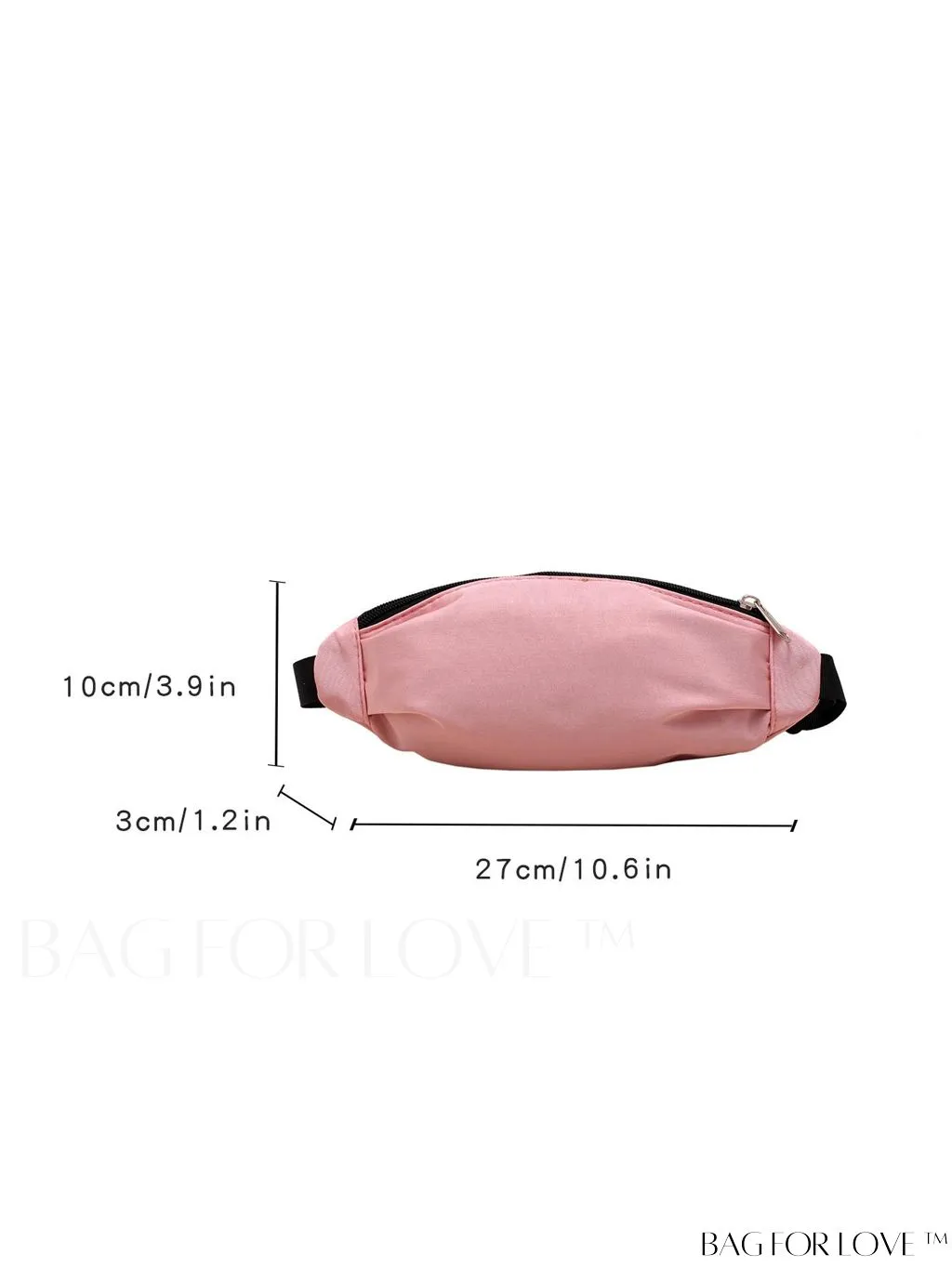 BagForLove - Stylish & Practical Medium Zipper Waist Bag for Outdoor Sports - Minimalist Design