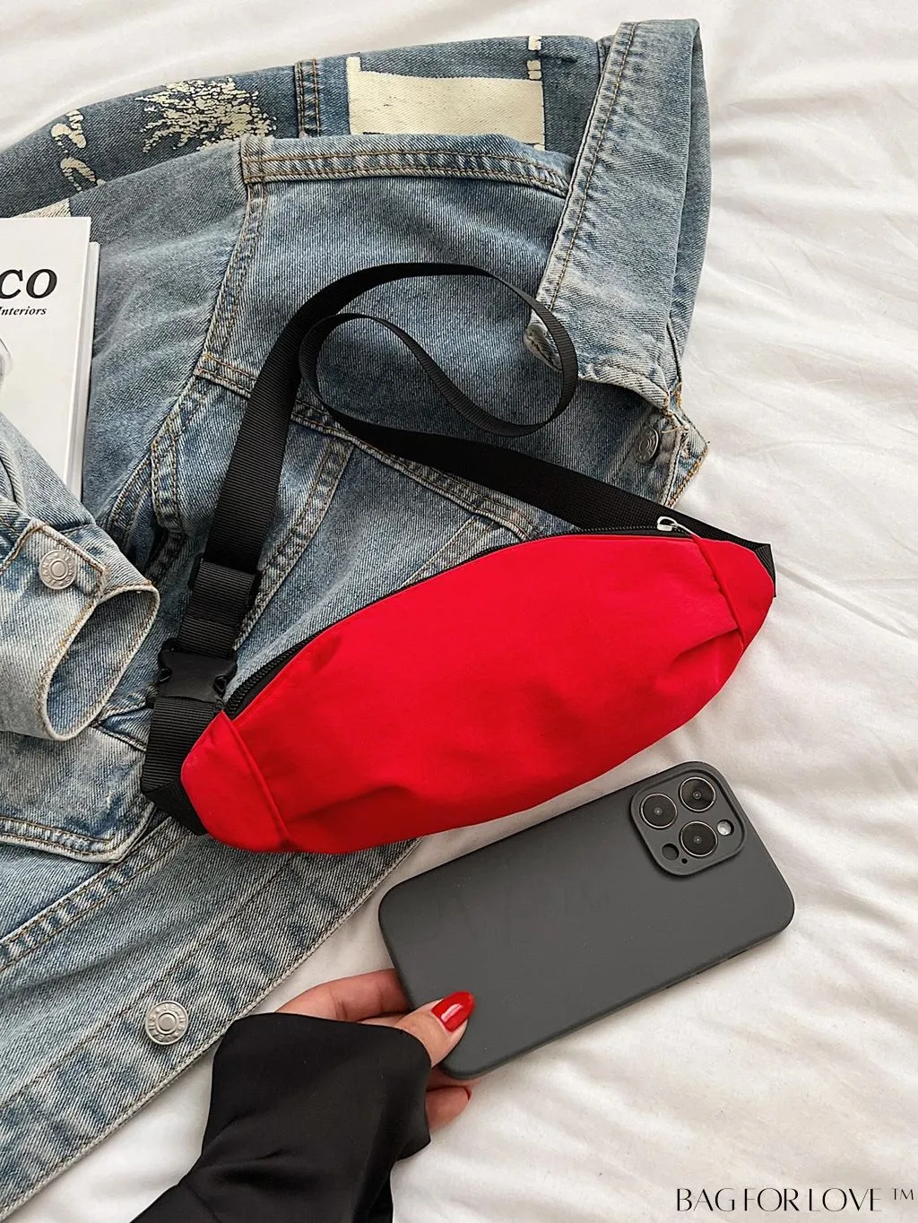 BagForLove - Stylish & Practical Medium Zipper Waist Bag for Outdoor Sports - Minimalist Design