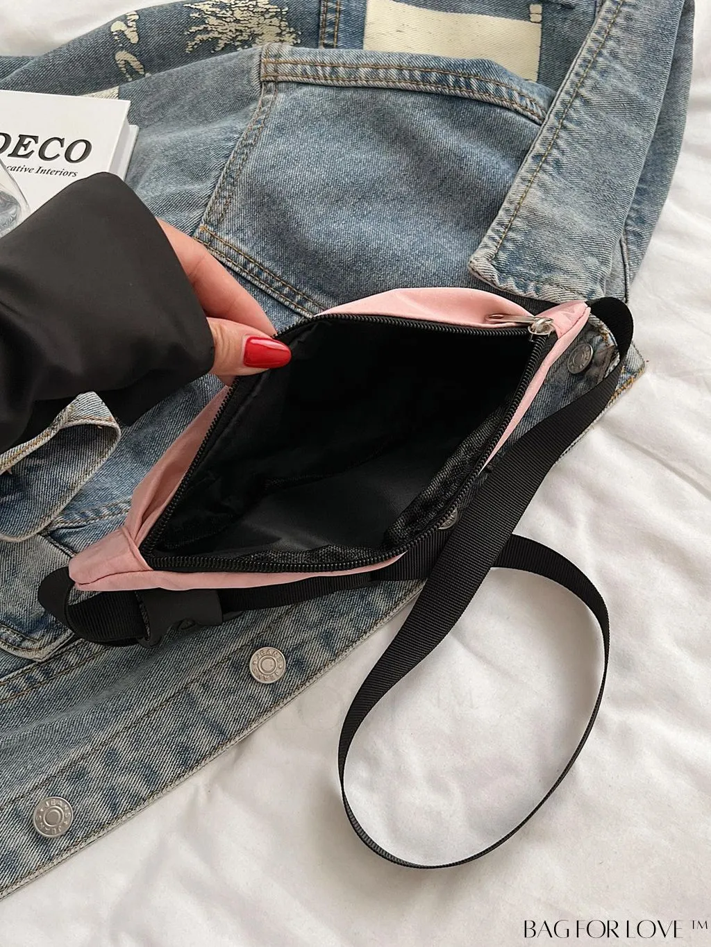 BagForLove - Stylish & Practical Medium Zipper Waist Bag for Outdoor Sports - Minimalist Design