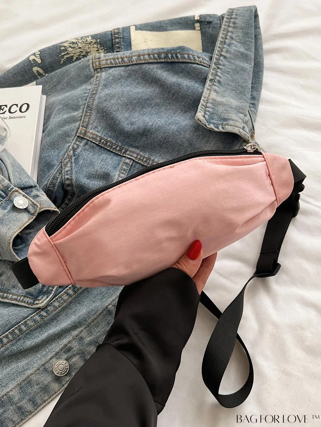 BagForLove - Stylish & Practical Medium Zipper Waist Bag for Outdoor Sports - Minimalist Design