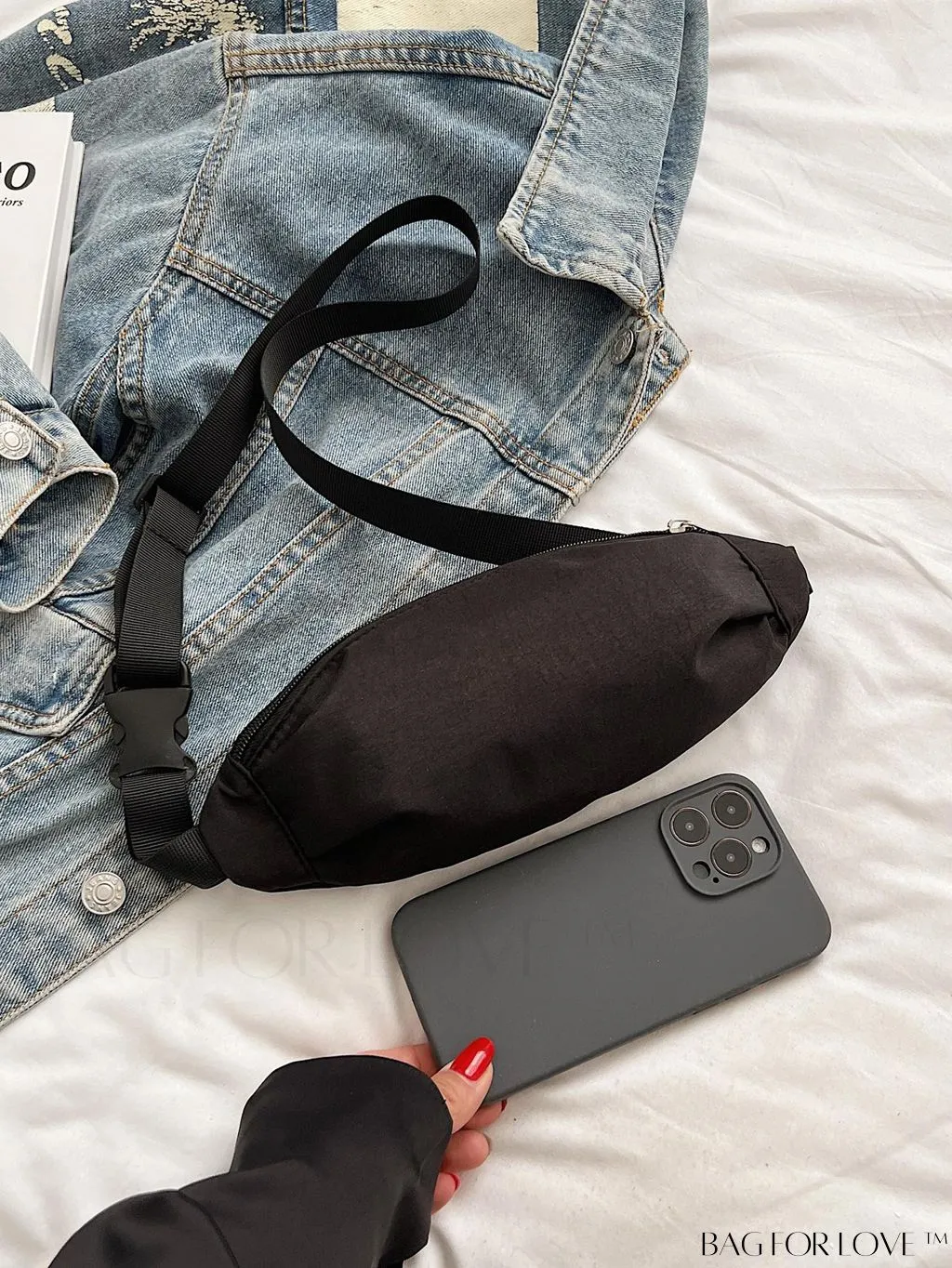 BagForLove - Stylish & Practical Medium Zipper Waist Bag for Outdoor Sports - Minimalist Design