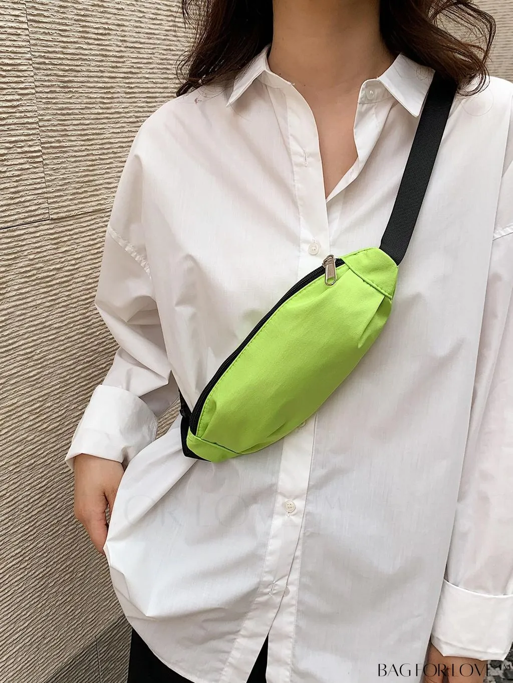 BagForLove - Stylish & Practical Medium Zipper Waist Bag for Outdoor Sports - Minimalist Design