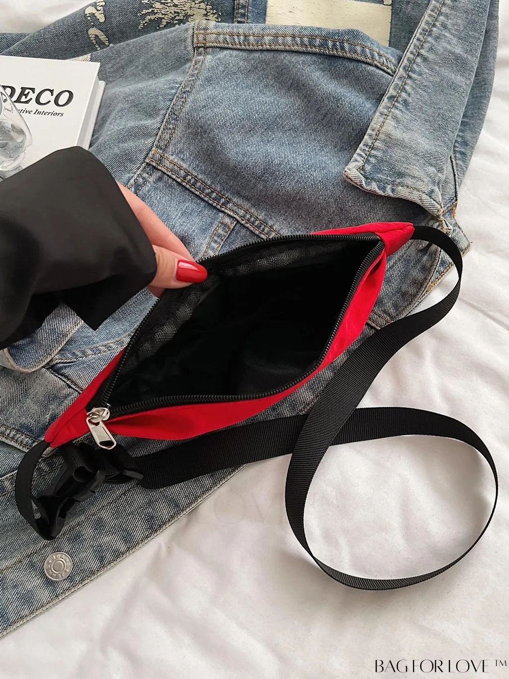 BagForLove - Stylish & Practical Medium Zipper Waist Bag for Outdoor Sports - Minimalist Design