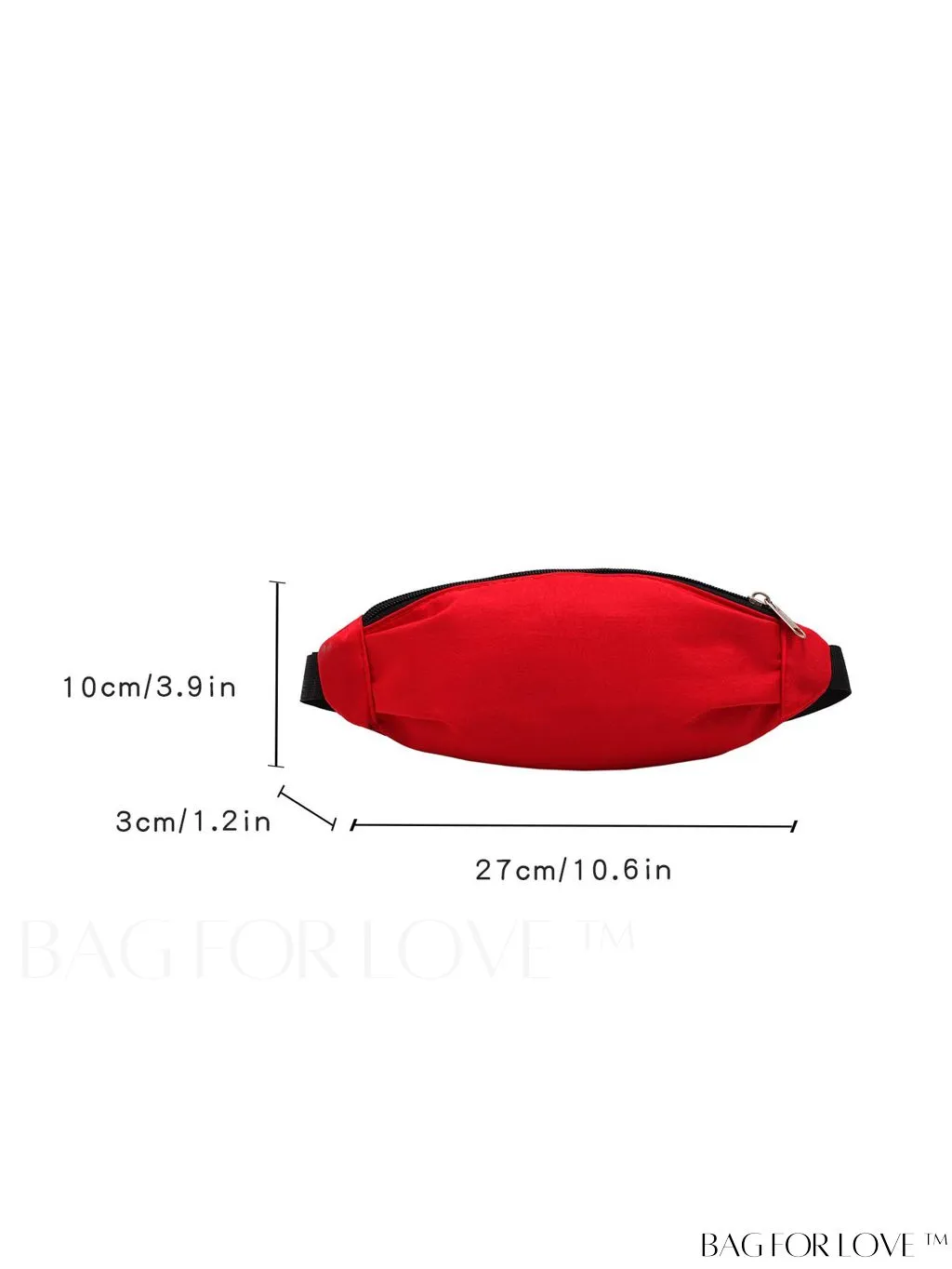 BagForLove - Stylish & Practical Medium Zipper Waist Bag for Outdoor Sports - Minimalist Design