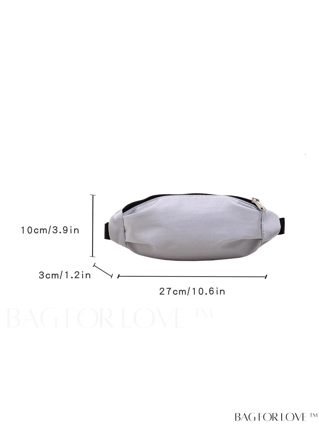 BagForLove - Stylish & Practical Medium Zipper Waist Bag for Outdoor Sports - Minimalist Design