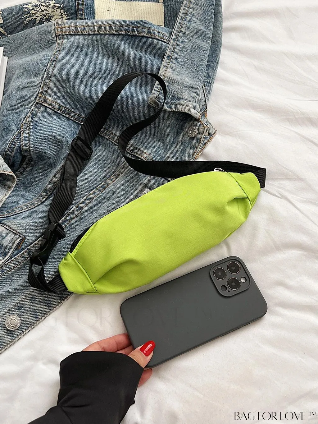 BagForLove - Stylish & Practical Medium Zipper Waist Bag for Outdoor Sports - Minimalist Design