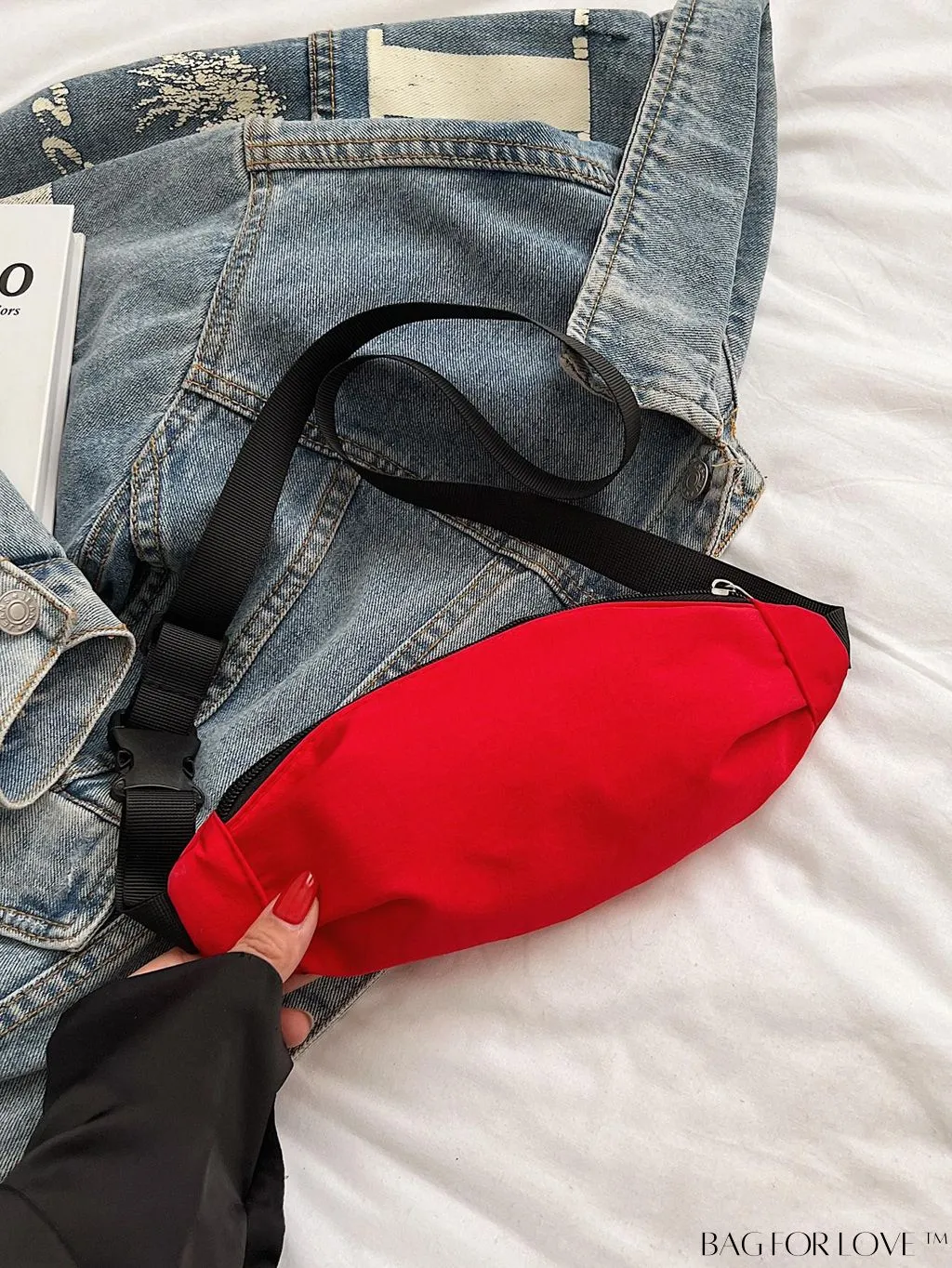 BagForLove - Stylish & Practical Medium Zipper Waist Bag for Outdoor Sports - Minimalist Design