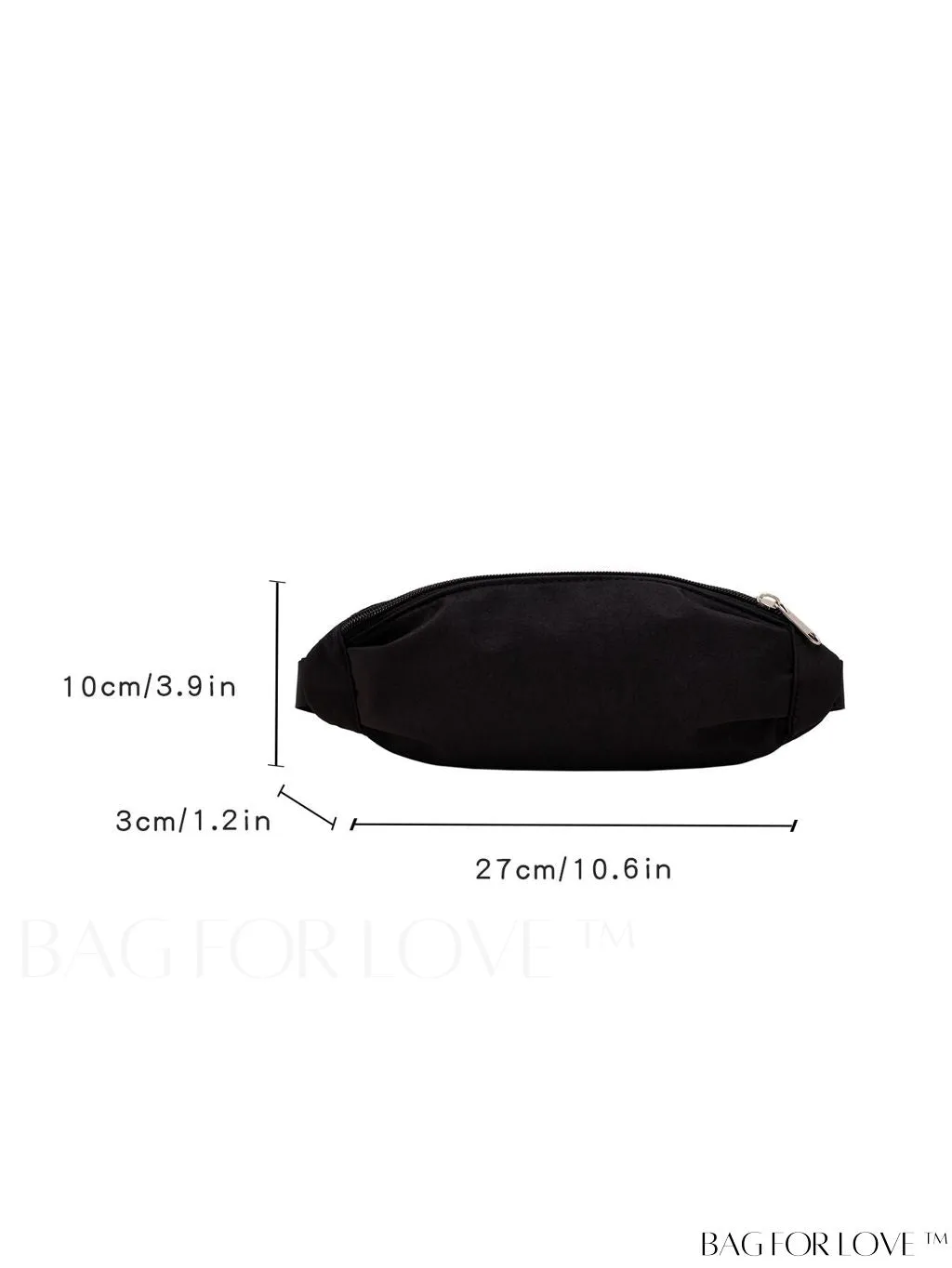 BagForLove - Stylish & Practical Medium Zipper Waist Bag for Outdoor Sports - Minimalist Design