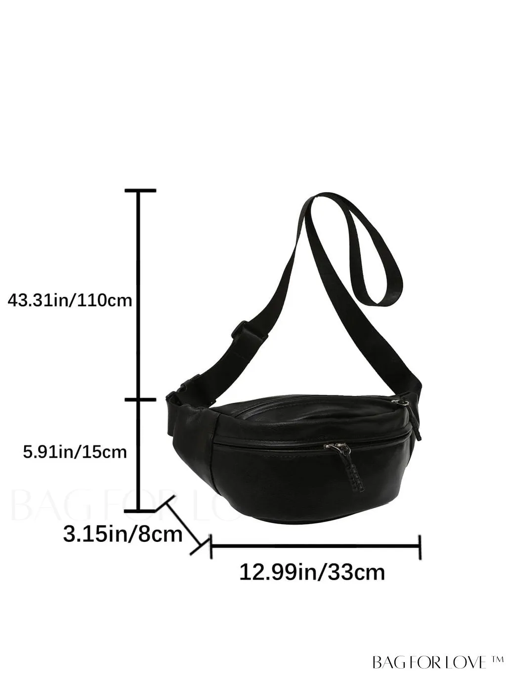 BagForLove - Stylish and Flexible Womens Multi-functional Shoulder, Waist and Chest Bag