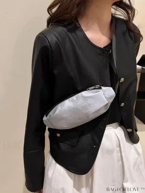 BagForLove - Stylish Medium Zipper Waist Bag: Ideal for Outdoor Sports with Minimalist Design