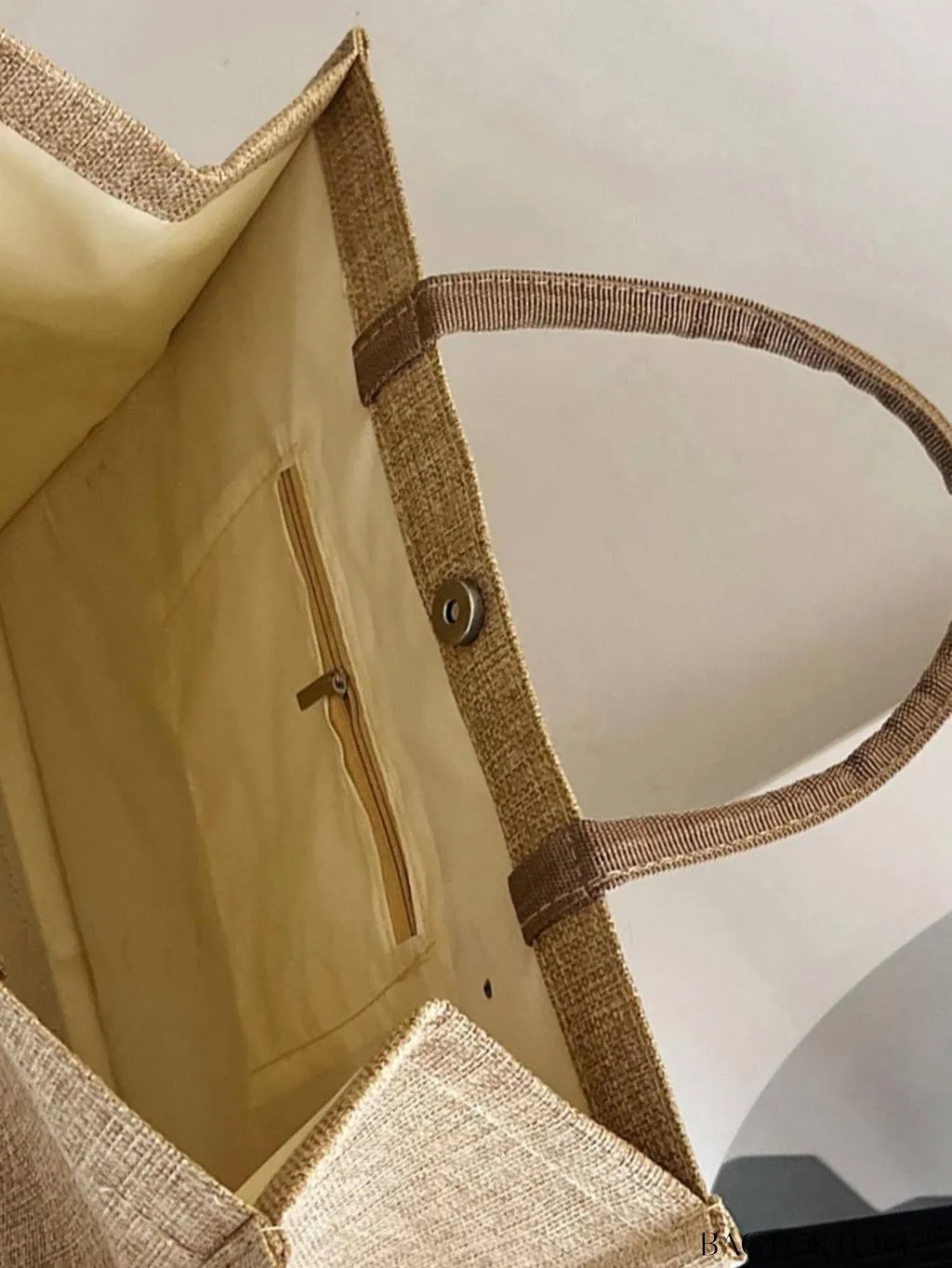 BagForLove - Stylish Woven Straw Beach Bag: Graphic Design, Large Capacity, Ideal for Womens Swim, Shopping, and Travel
