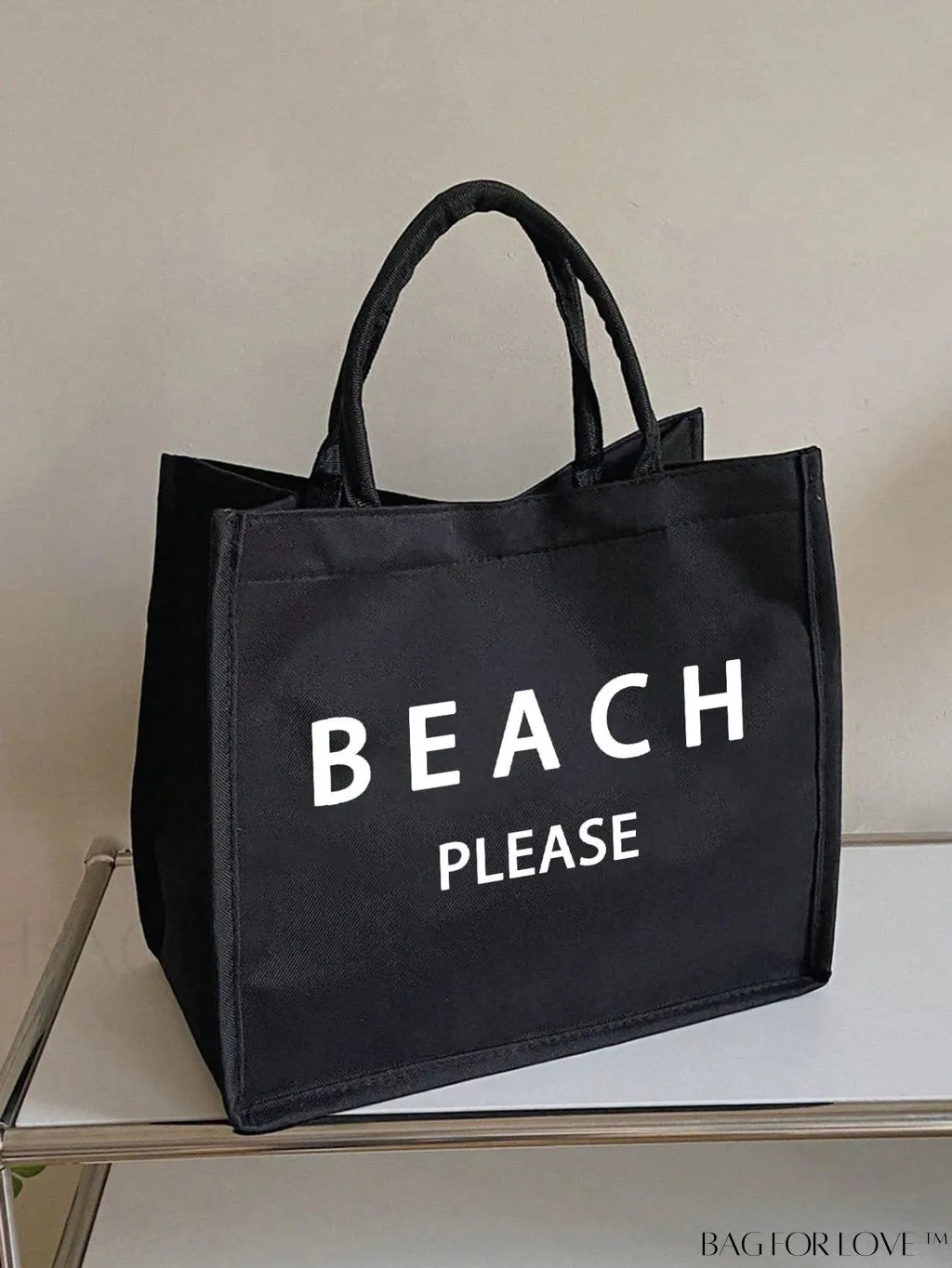 BagForLove - Stylish Woven Straw Beach Bag: Graphic Design, Large Capacity, Ideal for Womens Swim, Shopping, and Travel