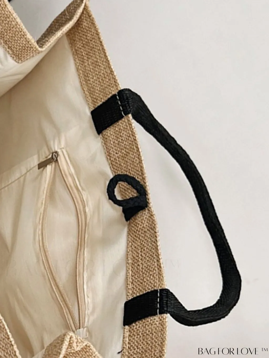 BagForLove - Stylish Woven Straw Beach Bag: Graphic Design, Large Capacity, Ideal for Womens Swim, Shopping, and Travel