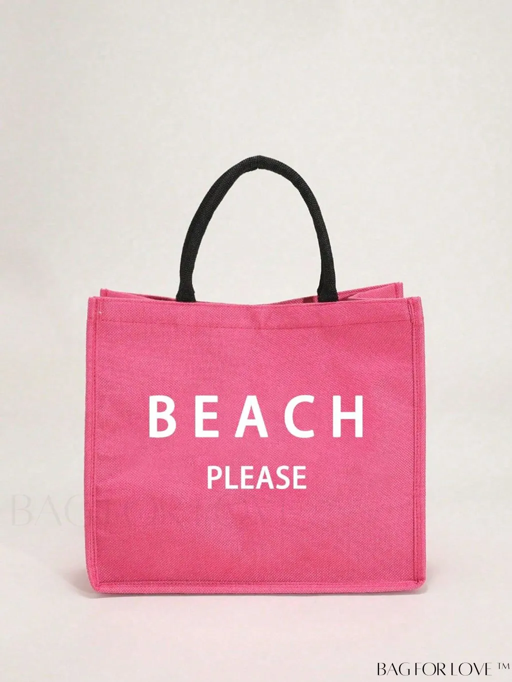 BagForLove - Stylish Woven Straw Beach Bag: Graphic Design, Large Capacity, Ideal for Womens Swim, Shopping, and Travel