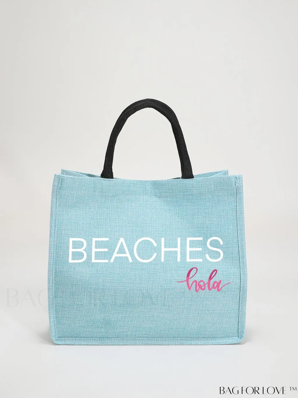 BagForLove - Stylish Woven Straw Beach Bag: Graphic Design, Large Capacity, Ideal for Womens Swim, Shopping, and Travel