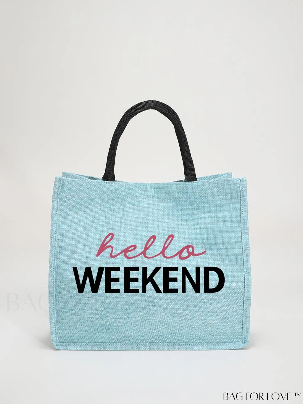 BagForLove - Stylish Woven Straw Beach Bag: Graphic Design, Large Capacity, Ideal for Womens Swim, Shopping, and Travel