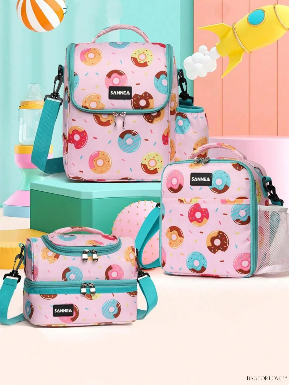 BagForLove - Toddlers' Favorite Thermal Lunch Box with Detachable Shoulder Strap