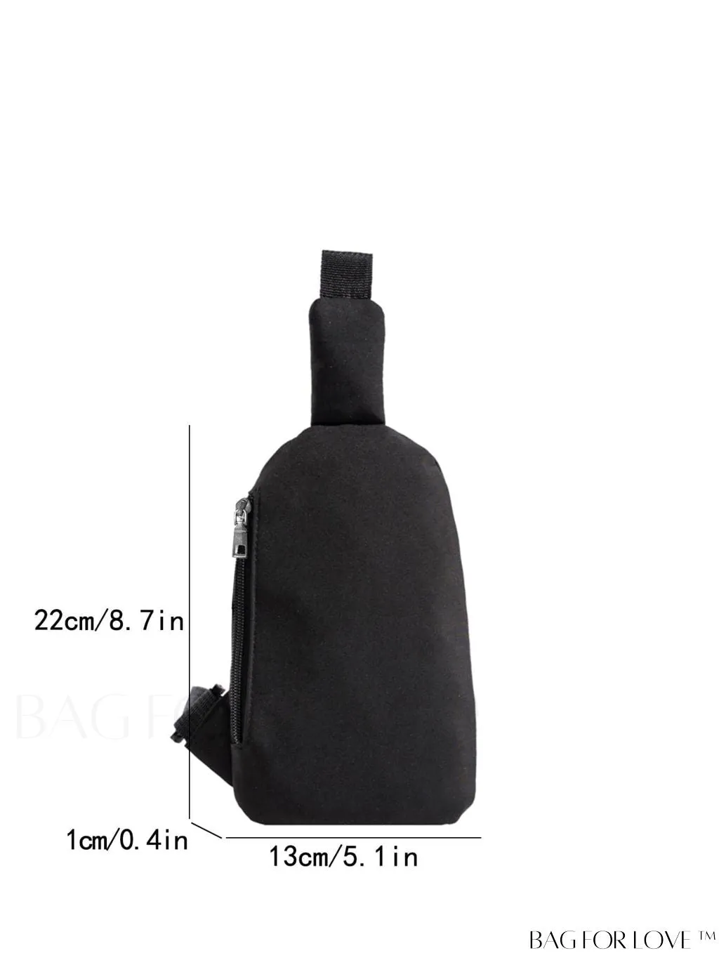 BagForLove - Waterproof Nylon Sports Bag with Korean-Style Waist Belt and Crossbody Design